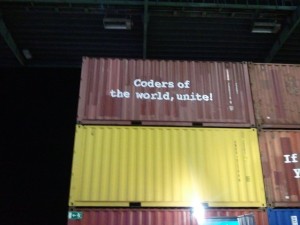Slogan: Coders of the world, unite