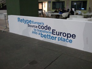 Banner: Retype Europe's Source code to transform Europe into a better place